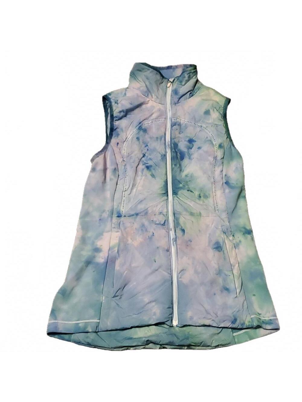 #33 Lululemon upcycled full zip puffer vest approximate size 2 j116.